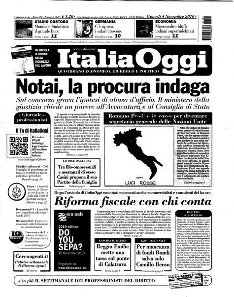 Italia oggi : quotidiano di economia finanza e politica